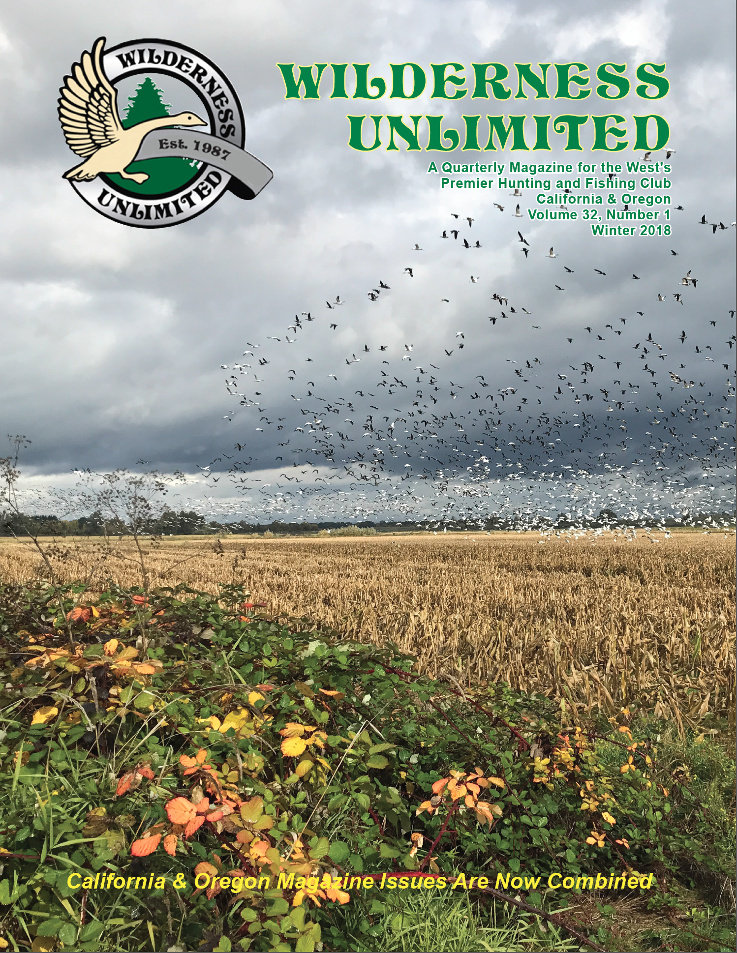 Wilderness Unlimited California Hunting &Fishing Club Magazine