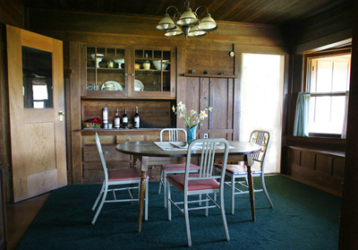 Kitchen view of Clarke Lodge