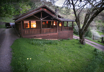 Backyard view of Clarke Lodge